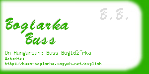 boglarka buss business card